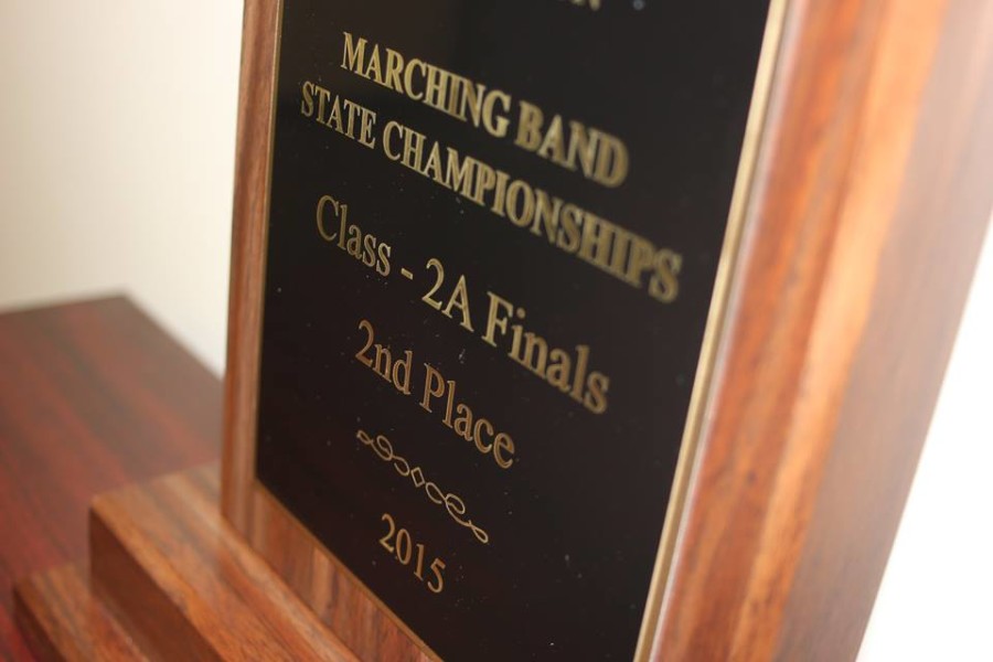 2nd place trophy for marching band