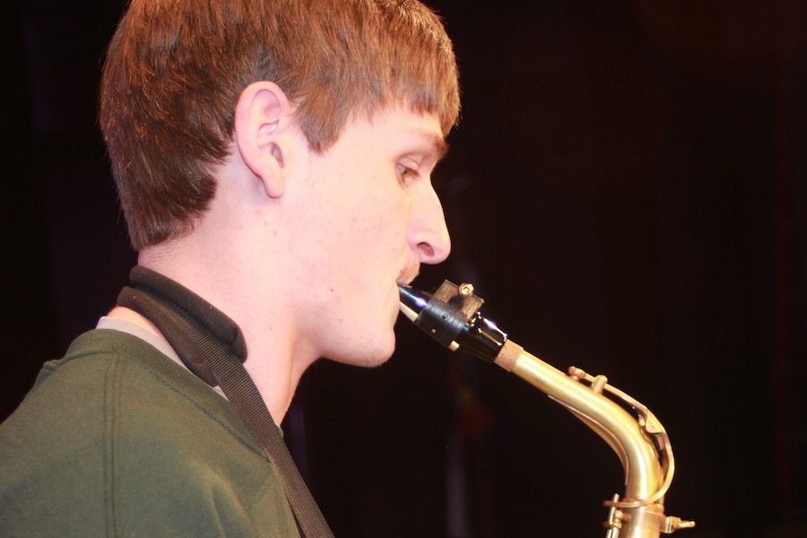 Saxophone player makes state band