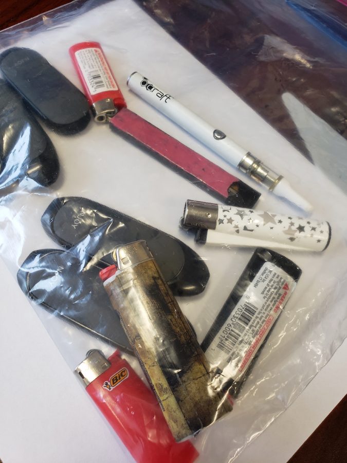 Dean Thomas Rhode has confiscated more then 20 vaping devices this year. They are taken by Englewood PD  or destroyed.