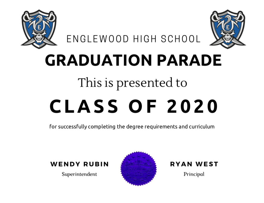 2020 EHS Graduation Celebration-Saturday, May 23, 2020