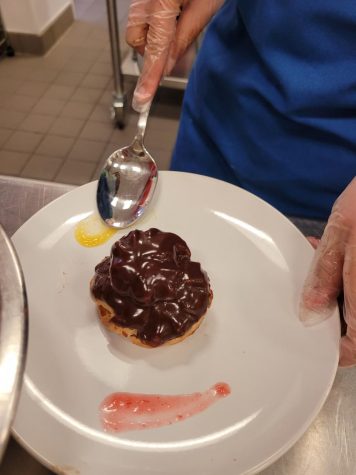 Part of the student-led project in Prostart includes a plating element. Students must display their food in a creative manner. 