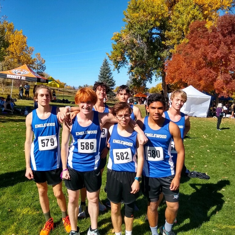Cross-country athletes competing in the  3A region 5 regional meet. Beau Gilland finished top 15 with a time of 18:56 for his 5k run. He has been happy with his season, Its been good.
