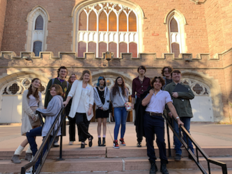 Choir students have had the opportunity to visit CU Boulder for a work session (above), sing for other schools in the district, and work with experts from the University of Denver including Eric Whitacre. 