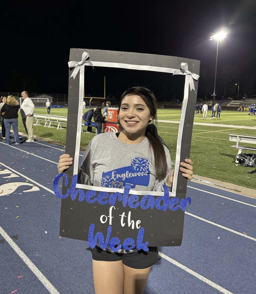 For the week of October 25- 29, Stephanie Montoya was recognized as Cheerleader of the Week.