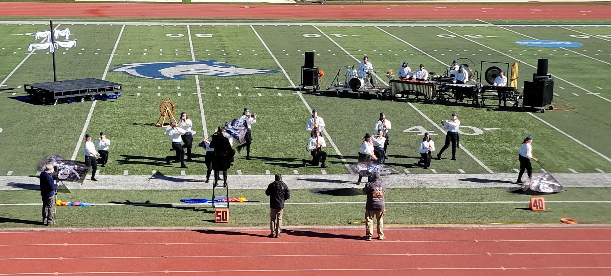 Marching band performs at the state competition