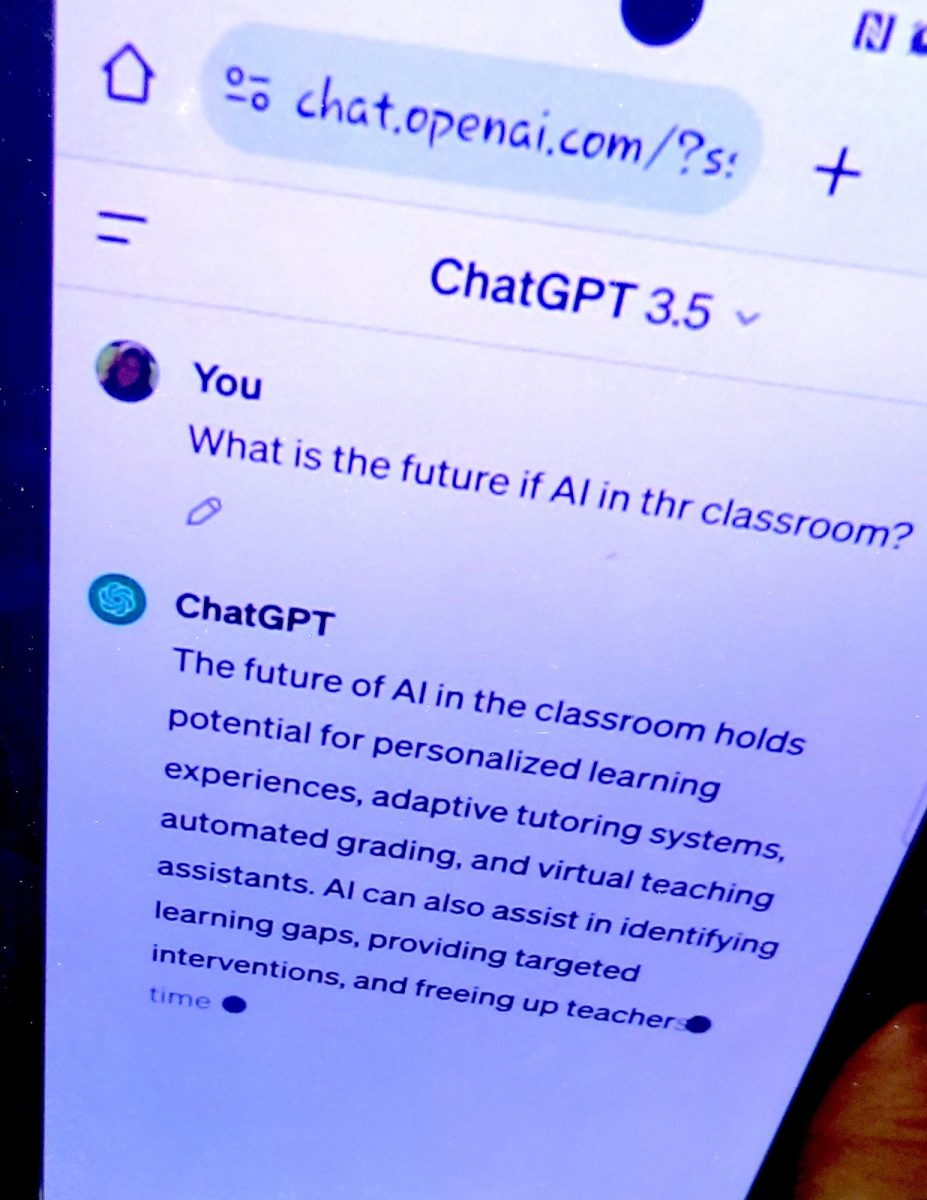 Students are learning to use AI in the classroom. 