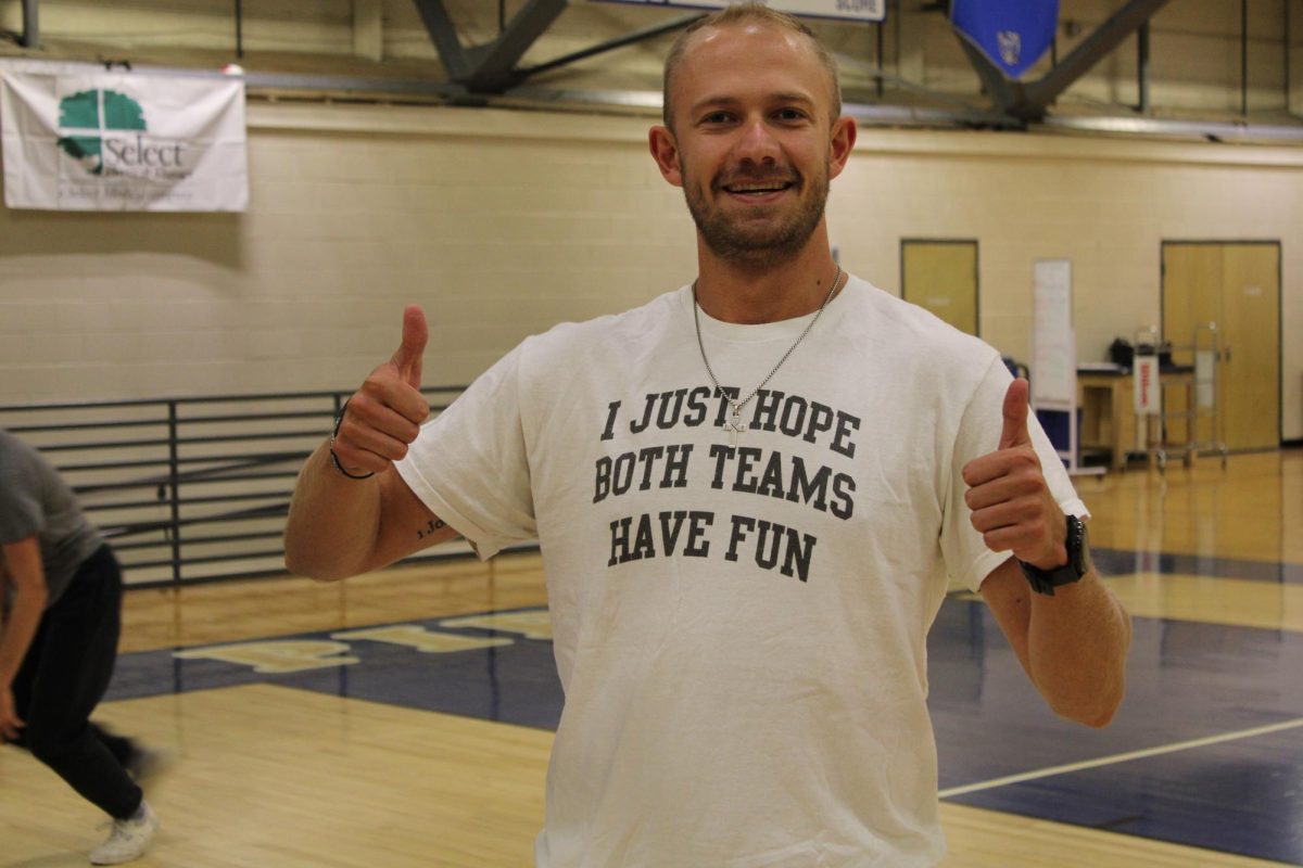 Lance Lammers dresses up for Homecoming spirit week. 