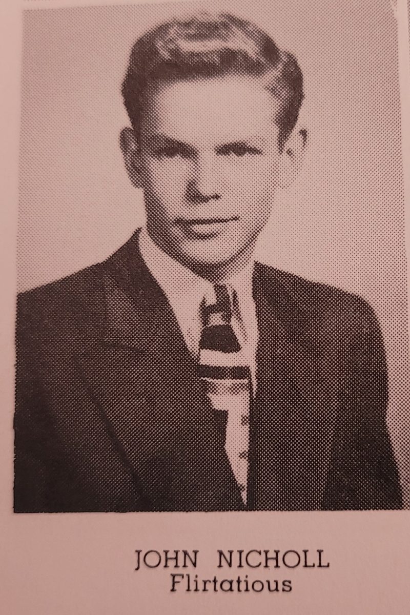 John Nicoll pictured in the 1950 EHS yearbook. 