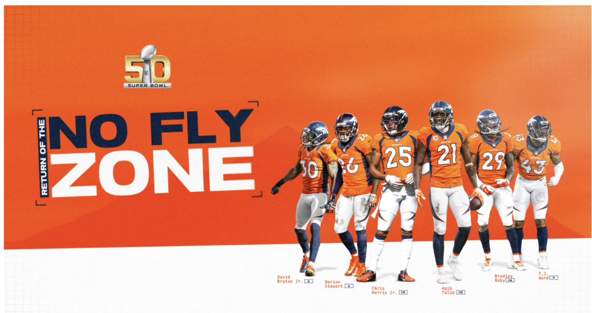 No fly zone defense for the Denver Broncos. https://www.denverbroncos.com/news/no-fly-zone-set-to-return-to-empower-field-at-mile-high-for-week-11-game-vs-falcons