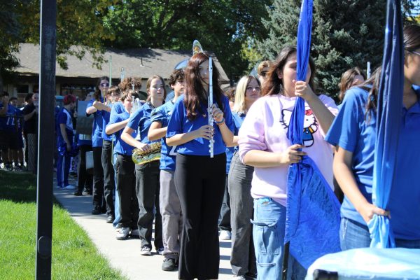 Members of the band take part in many activities over the school year including parades, and halftime shows.